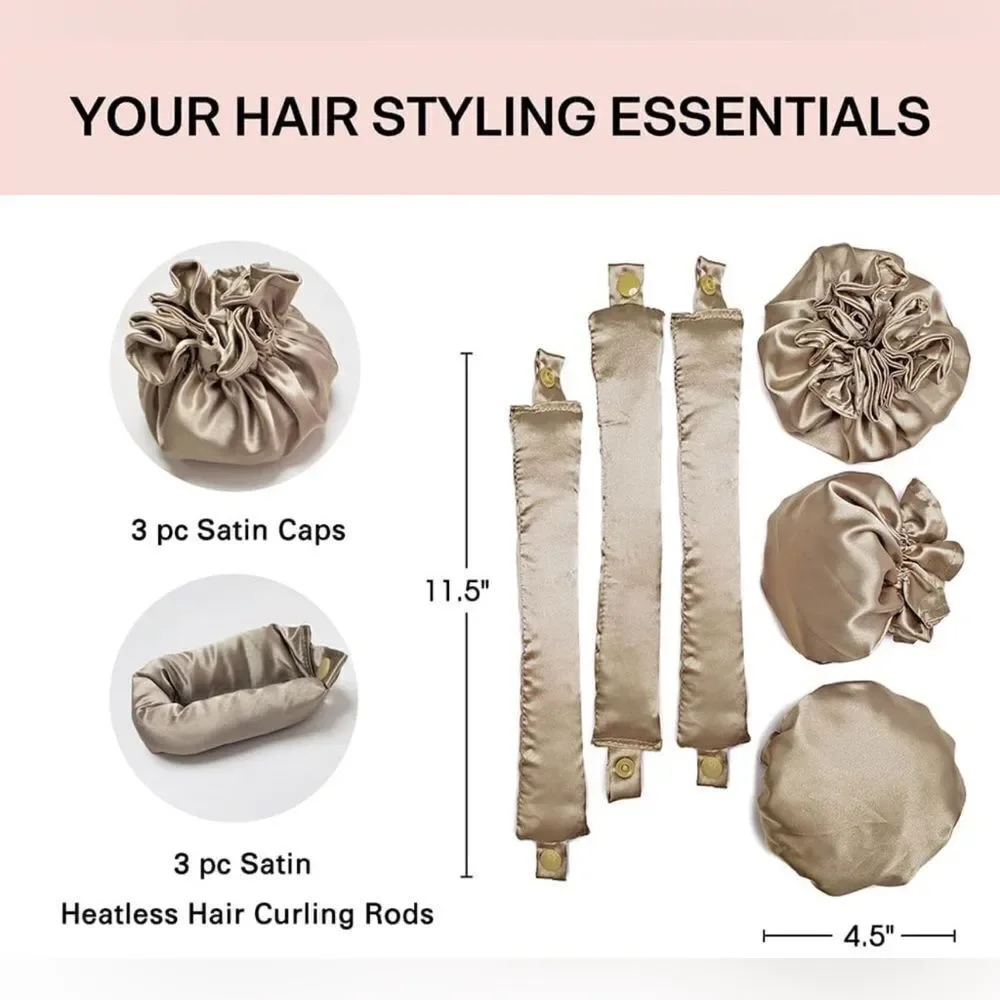 Heatless curlers. Brand new. vegan satin